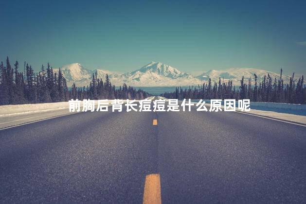 前胸后背长痘痘是什么原因呢
