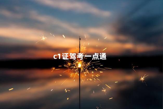 c1证驾考一点通