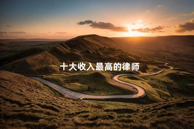 十大收入最高的律师