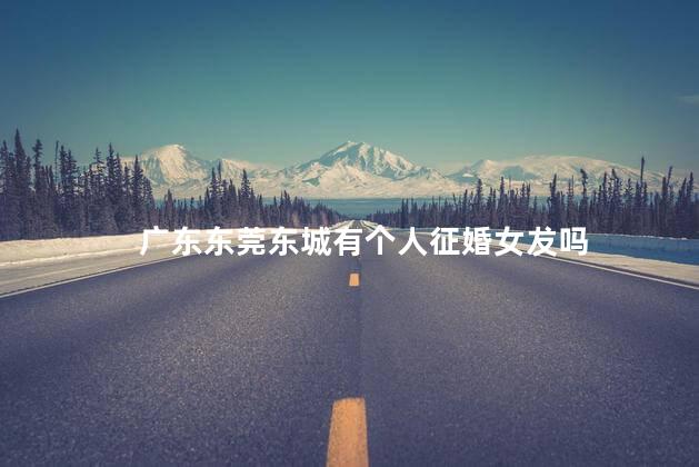 广东东莞东城有个人征婚女犮吗