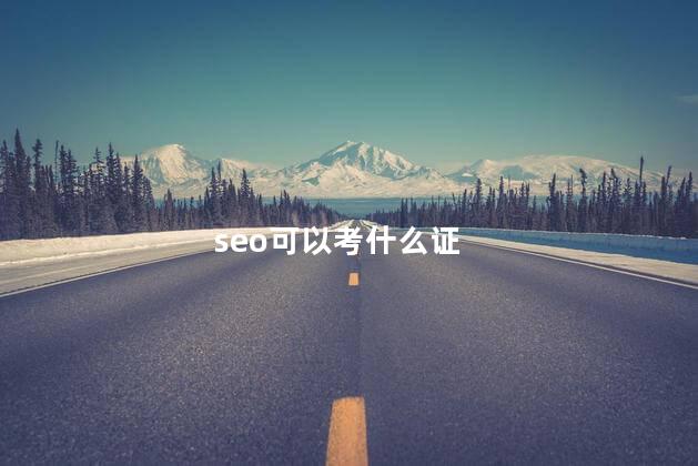 seo可以考什么证