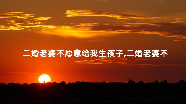 二婚老婆不愿意给我生孩子,二婚老婆不愿意给我生孩子我该怎么做