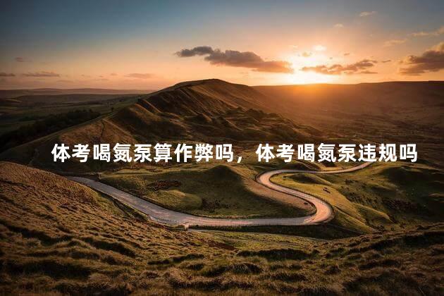 体考喝氮泵算作弊吗，体考喝氮泵违规吗