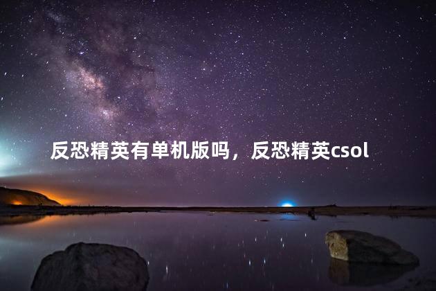 反恐精英有单机版吗，反恐精英csol单机版