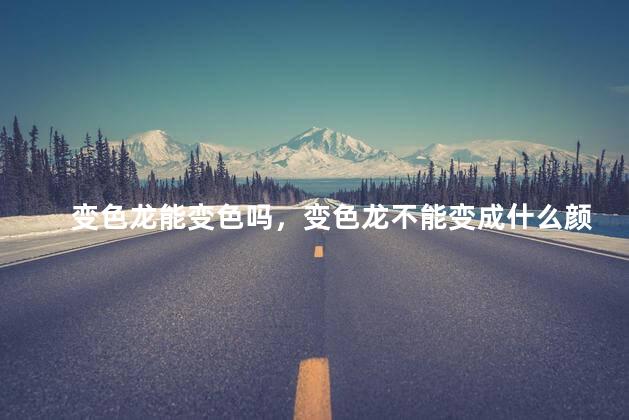 变色龙能变色吗，变色龙不能变成什么颜色