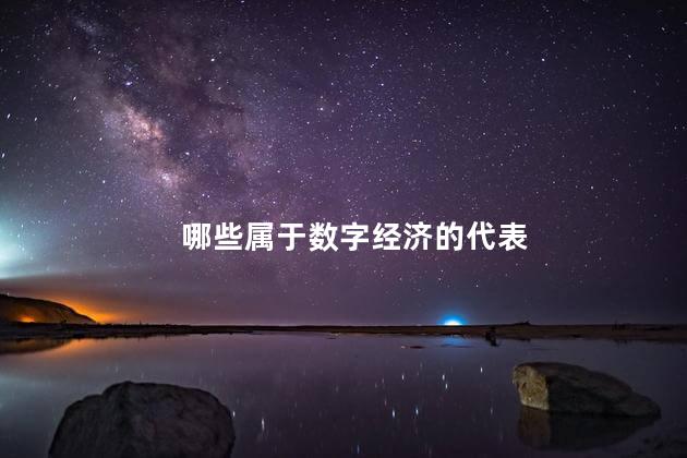 哪些属于数字经济的代表，数字经济的代表有哪些
