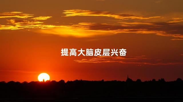提高大脑皮层兴奋，提高大脑皮层兴奋的方法