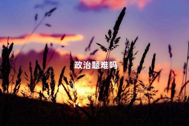 政治题难吗 2020年考研政治选择题难吗