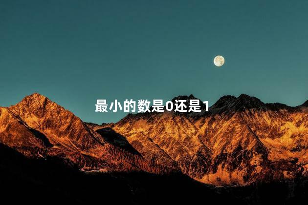 最小的数是0还是1，最小的数是0吗