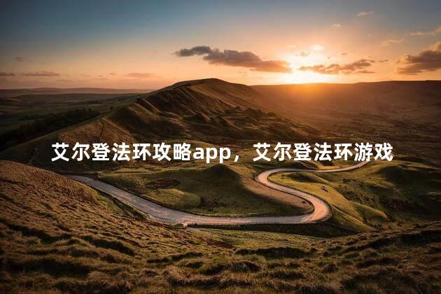 艾尔登法环攻略app，艾尔登法环游戏选项