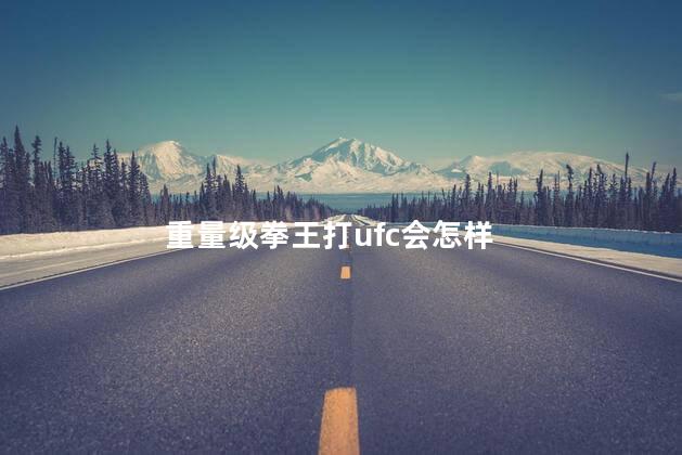 重量级拳王打ufc会怎样,重量级拳击和ufc哪个强